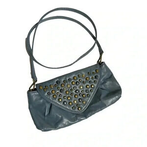 Matt & Nat  Vegan Leather Studded Purse Blue